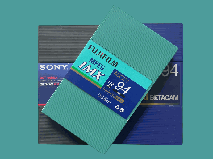 Betacam, DigiBeta, IMX Digitalisieren Betacam Videokassetten Muster