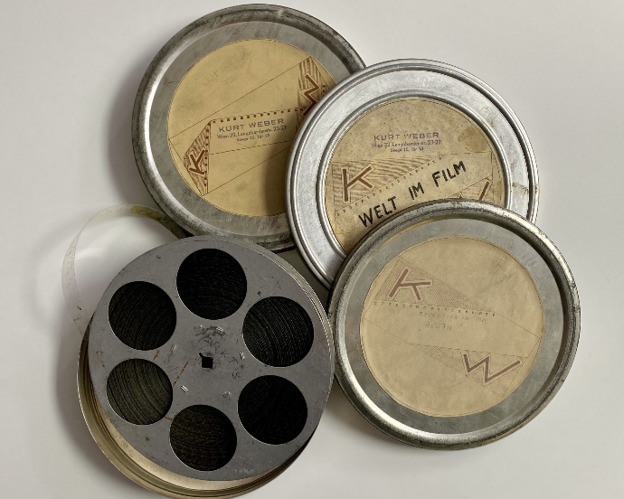 9,5mm Schmalspurfilme Digitalisieren 9,5mm Filmrolle und Filmdose