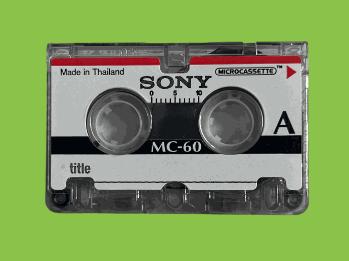 MC Micro Kassette digitalisieren Sony MC-60 Micro Kassette Muster