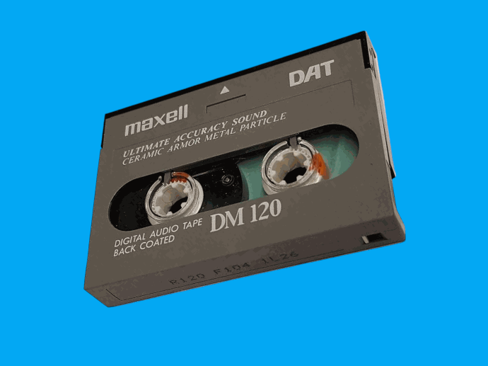 Wir digitalisieren Ihre DAT Bänder DAT Audiotape von Maxell DM 120 Muster