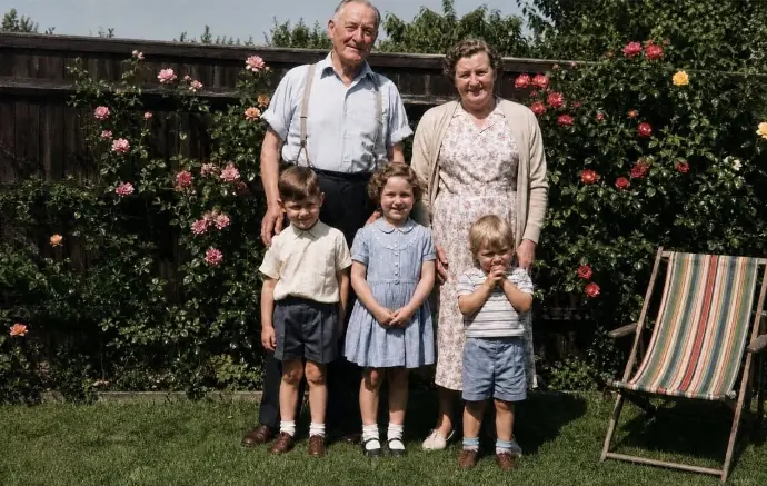 Historische Super-8-Filmaufnahme einer Familie – FORVIDEO digitalisiert alte Filme in Wien.